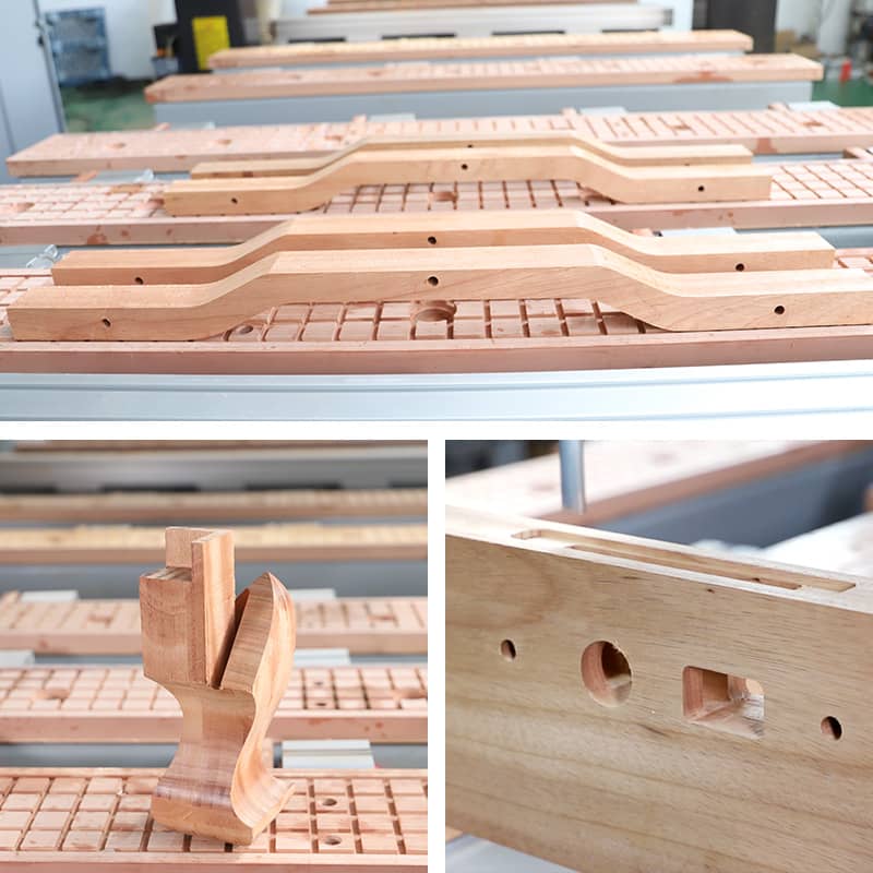 Fresatrice per scanalature in legno massello CNC a doppia tavola